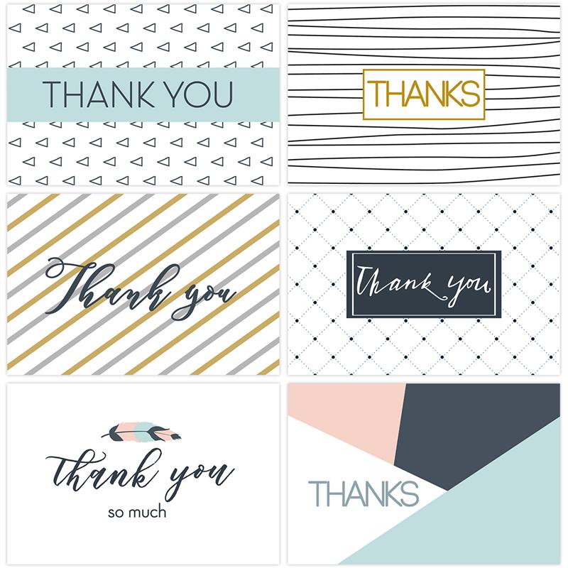 30PCS Thank You Cards Set Greeting Cards Notes With Kraft Envelopes And Stickers All-Occasion Thank You Notecard Set