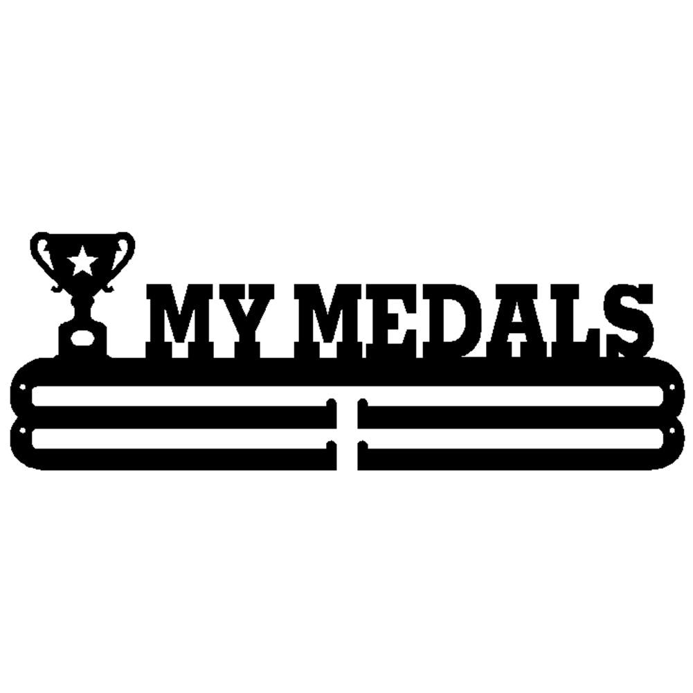 Sports medalje display rack vægmontering metal medalje opbevaring rack prisholder til medalje opbevaring