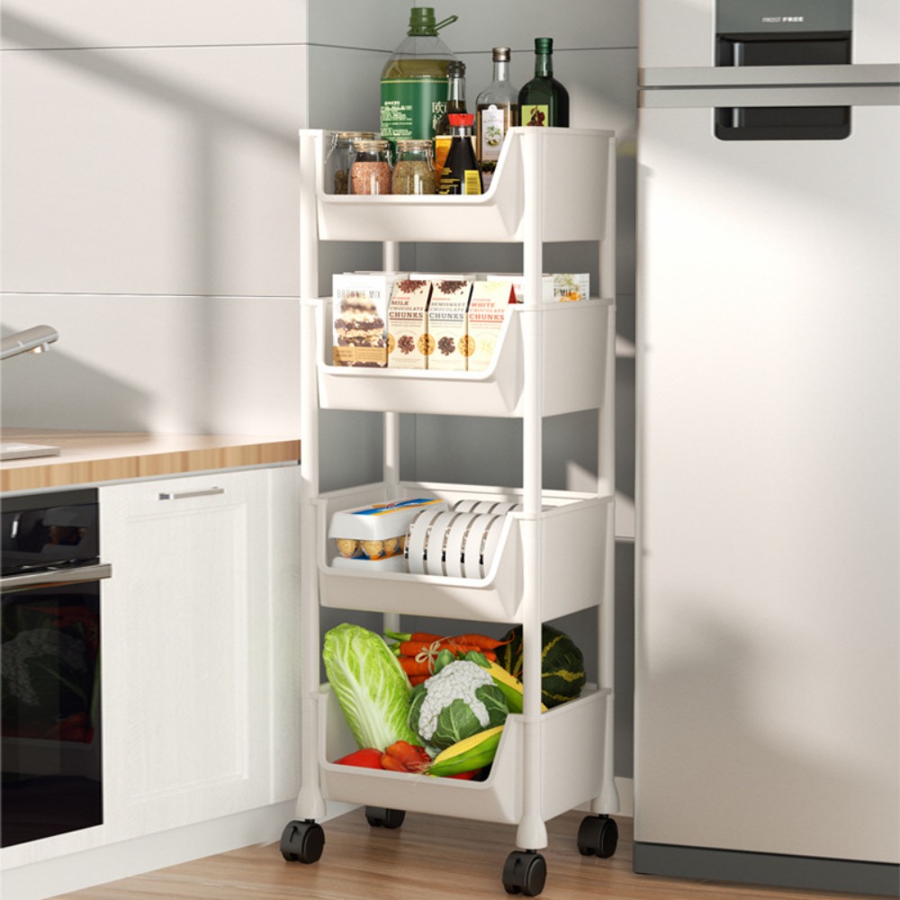 Opbergplanken Tafelrek Trolley Massief houten console Thuisgebruik met wiel Eiken bank Achterkant Eetkamer Populieropslag Keukenwagen