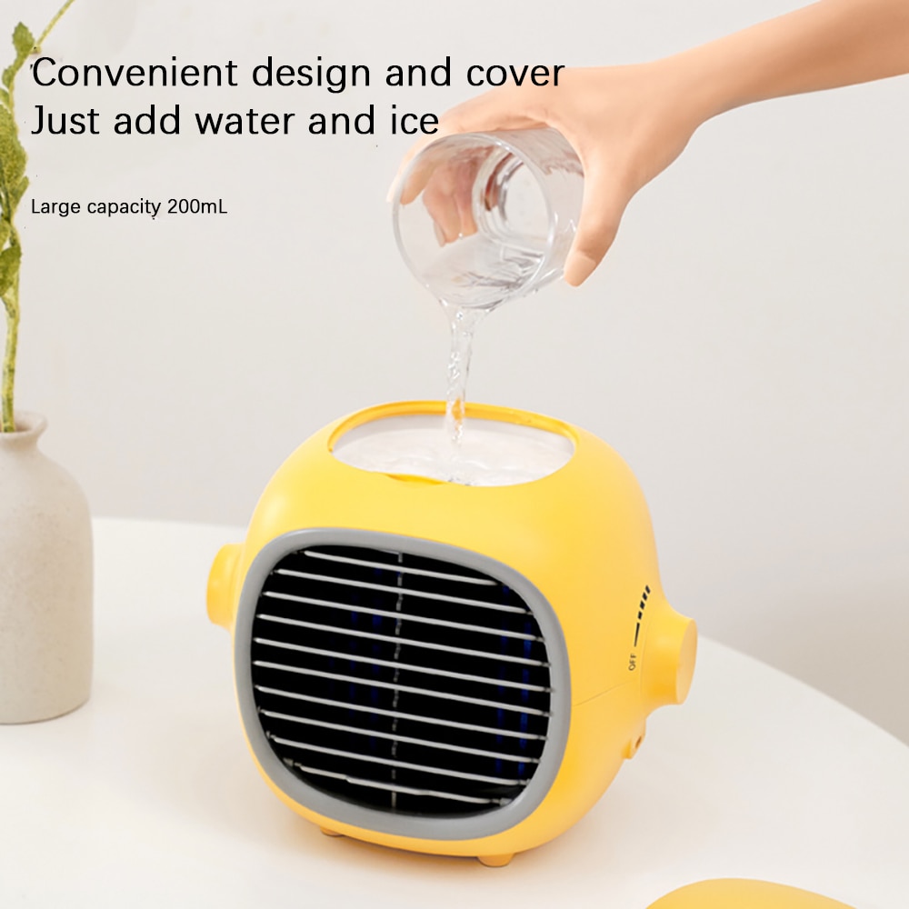 Air Conditioner Air Cooler Humidifier Purifier Portable For Home Room Office 5 Speeds Desktop Quiet Cooling Fan Air Conditioning