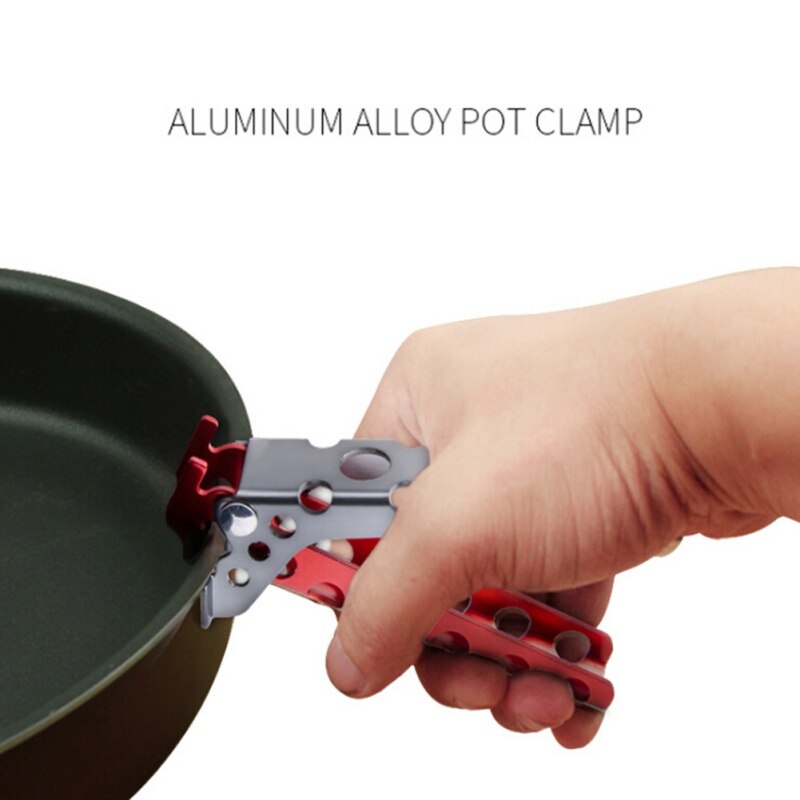 Camping Pot Pan Pinza Maniglia Bowl Gripper Outdoor Picnic Pentolame E Utensili Per Cucinare Da Tavola Per Il Turismo Anti-hot Pot Pan Gripper Holder