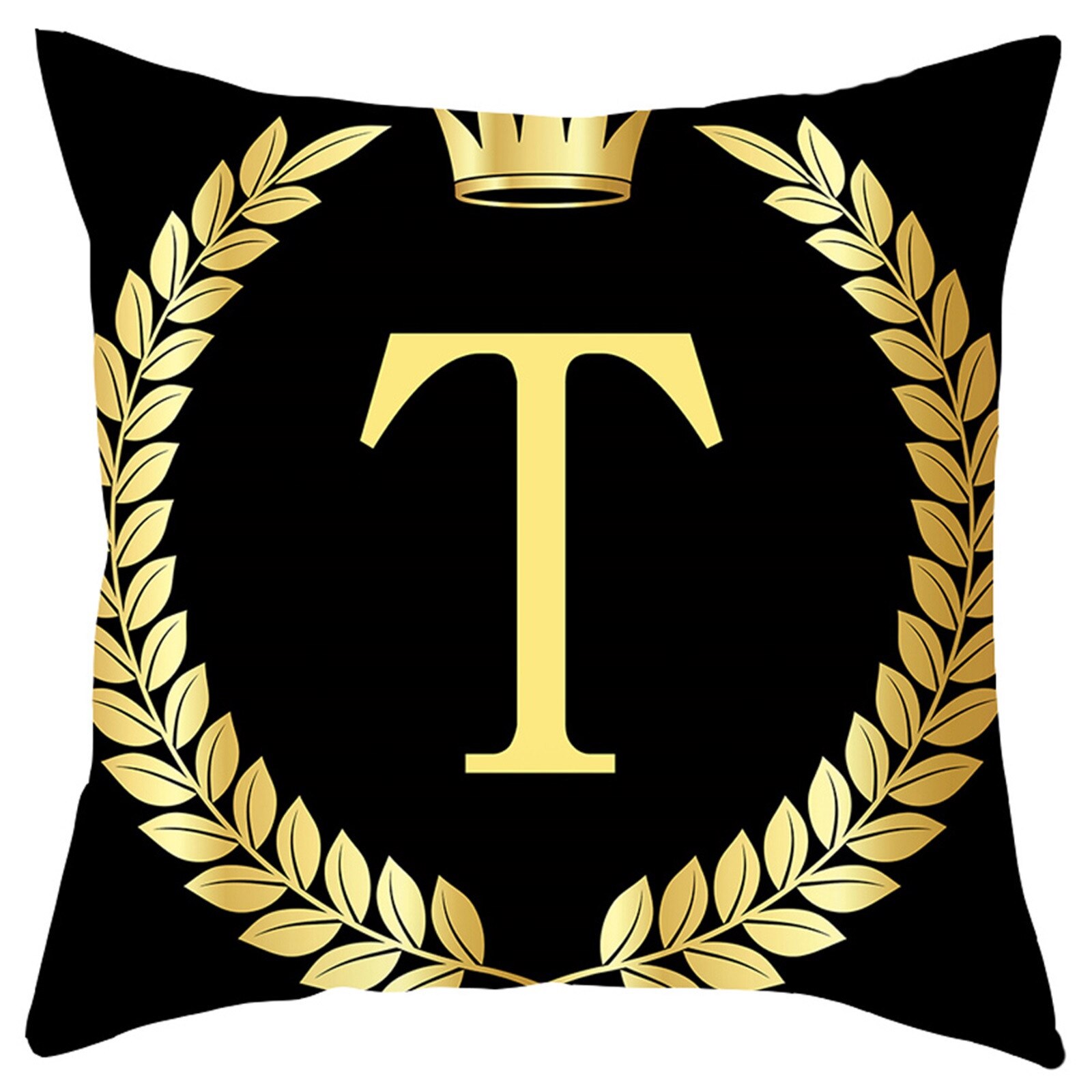 Oreillers anglais lettres peau de pêche housse de coussin maison canapé décoration taie d'oreiller décoratif canapé coussin: T