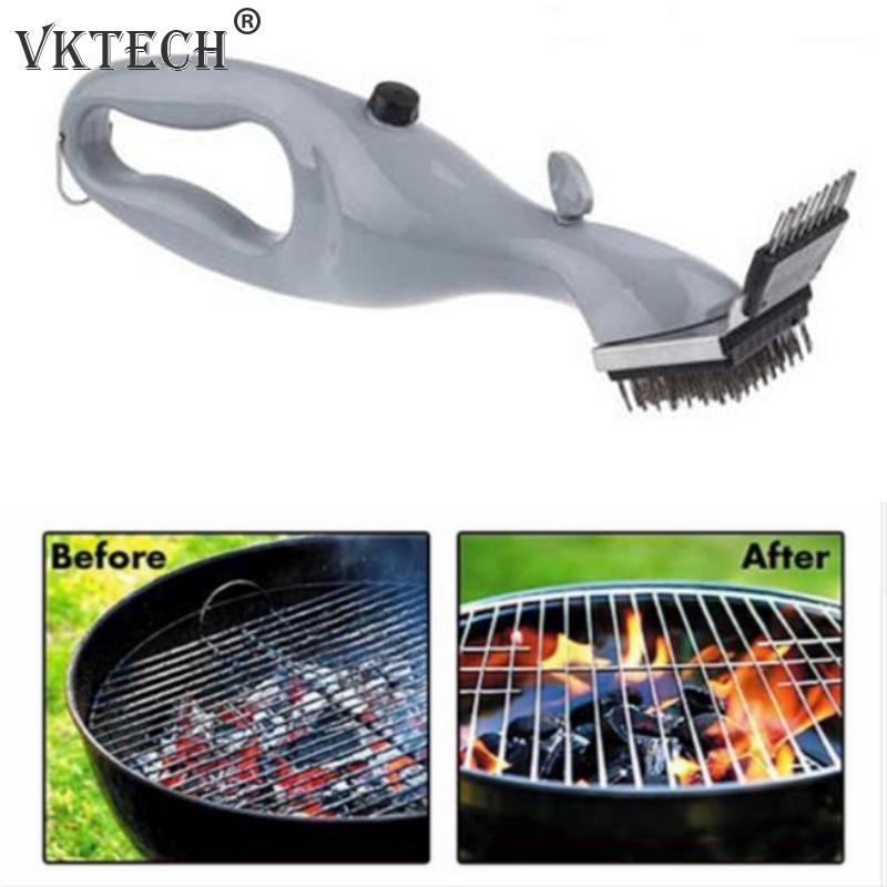 Stainless Steel BBQ Cleaning Brush Outdoor BBQ Grill Brush Barbecue Grill Cleaner Steam BBQ Accessories Cooking Tools