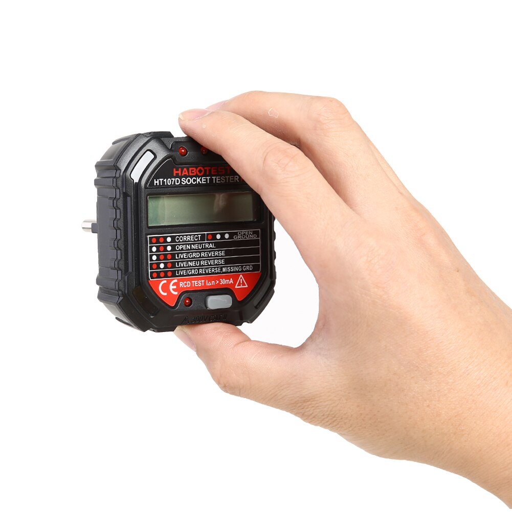 Stopcontact Tester - Circuit Polariteit Spanning Tester - Wandstekker Breker Zoeker Detector - HABOTEST