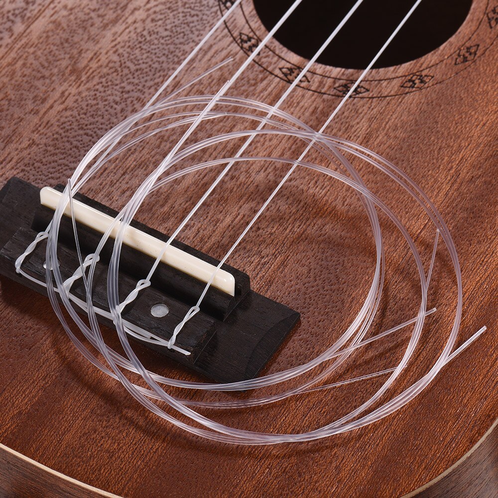 4 Pcs/set Soprano Ukulele Ukelele Uke Strings Set Nylon Ukulele Strings Replacement Part Stringed Instrument Accessories