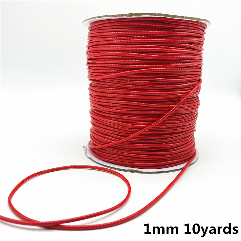 0.5mm/0.8mm/1mm/1.5mm/2mm cordon de coton ciré corde fil ciré cordon sangle collier corde pour la fabrication de bijoux: Laiton