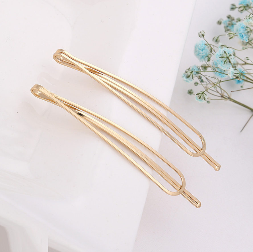 5 pinzas para el cabello de Color dorado, horquillas onduladas a la , pasadores de Metal, Clip BB Invisible, horquillas onduladas, accesorios para el cabello: Morado