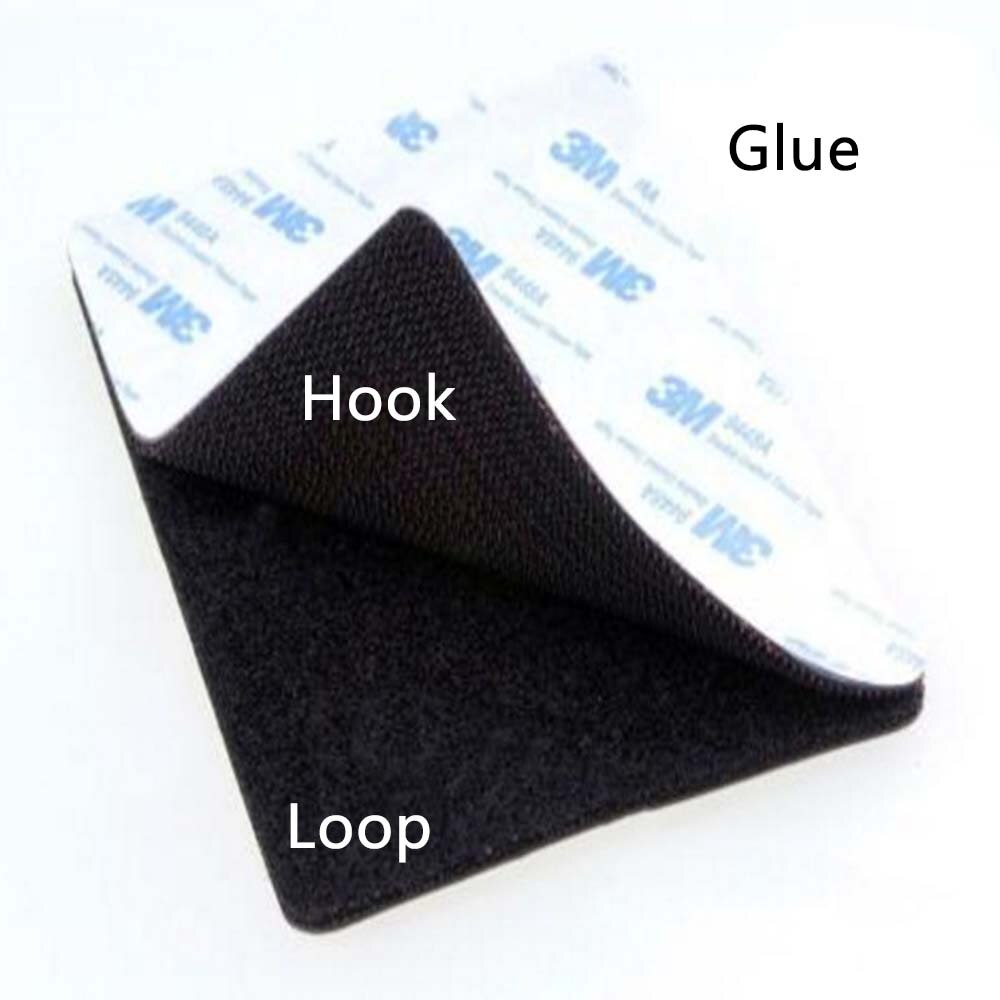 10 Paires/lot Auto-adhésif De Crochet et Boucle en nylon Avec Bande autocollant velcro adhésif boucle avec La Colle 3M BRICOLAGE accessoires