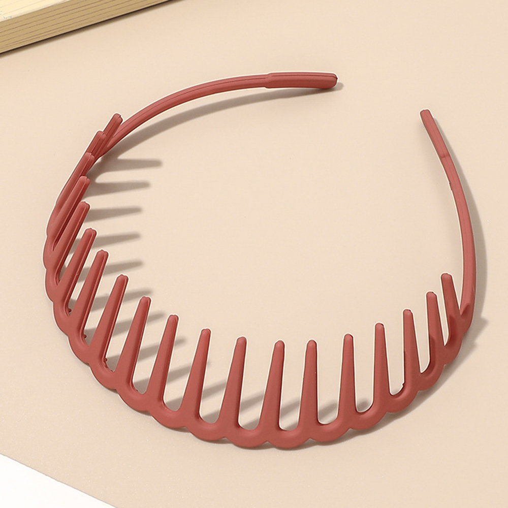 Rutschfeste Zick-Zack-Stirnbänder für Frauen und Mädchen, Haifischzähne, Kunststoff-Haarband, Zahnhaarkamm, Spitze, transparentes Stirnband: verrotten