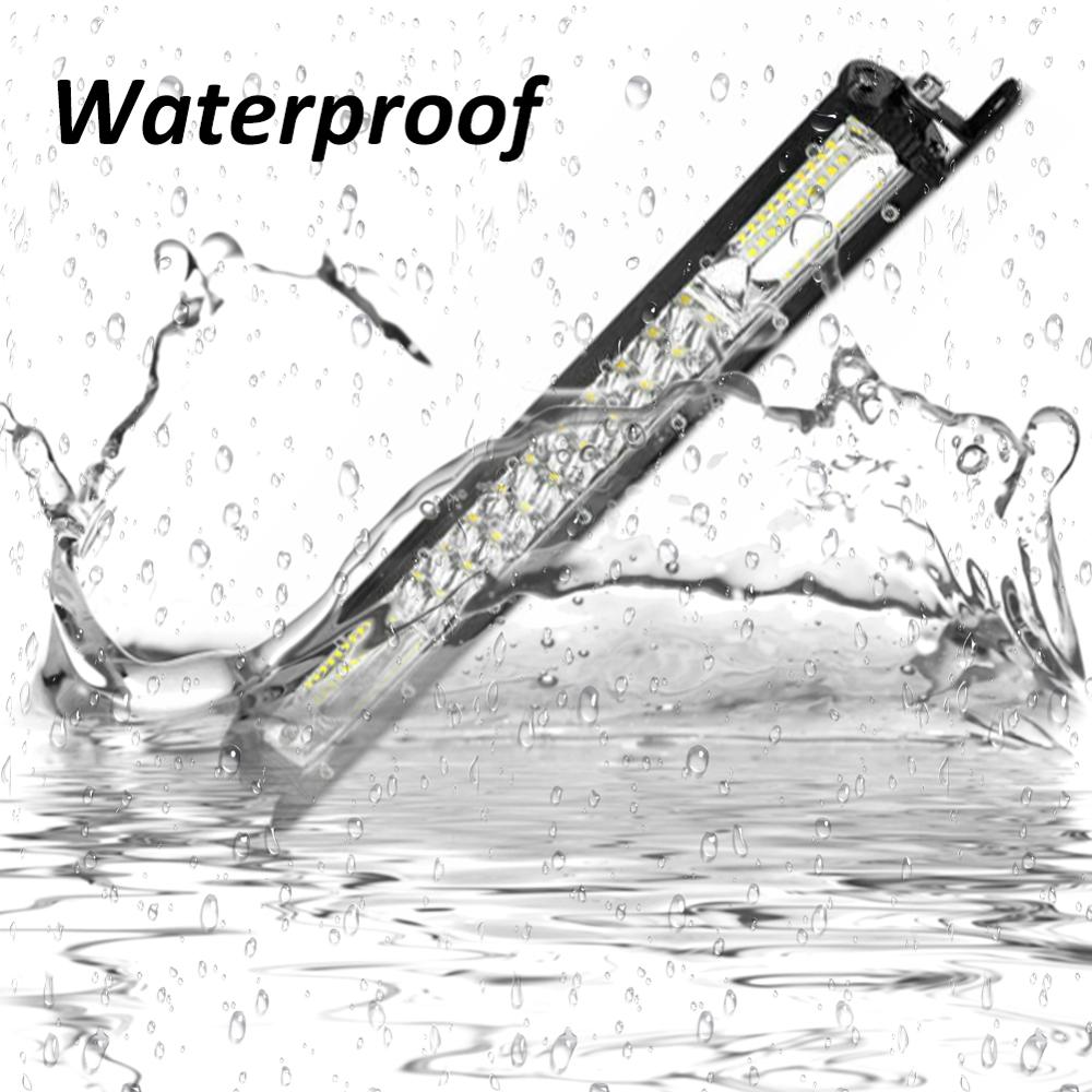 13 inch/20 inch Ultra Slim LED Light Bar Dual Row Spot Flood Combo Fog Off-road Front Bumper Center Grid Roof Modified Spotlight