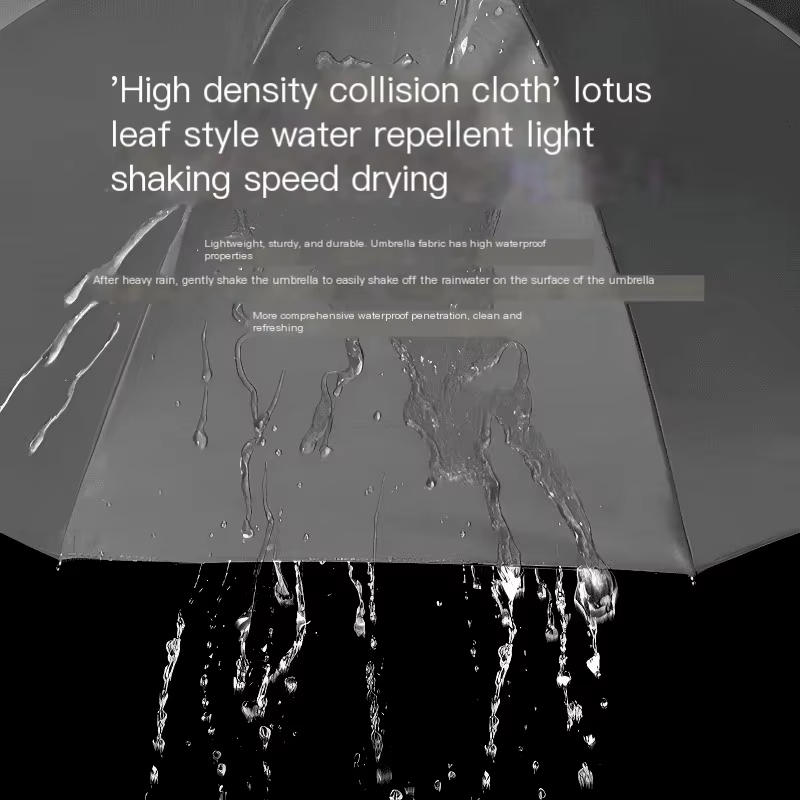 130 cm/51,18 Zoll Zehn-Knochen-Regenschirm, wasserdicht, winddicht, manuell, große Regenschirme, verstärkter UV-Schutz