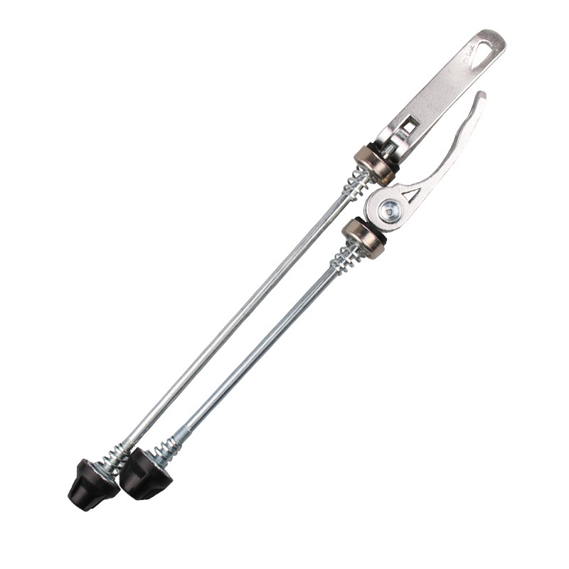 Brochettes de moyeu de roue de vélo avant et arrière QR, axe à dégagement rapide, levier de Clip pour vtt et vélo de route, axe arrière 175MM avant 145MM: silver