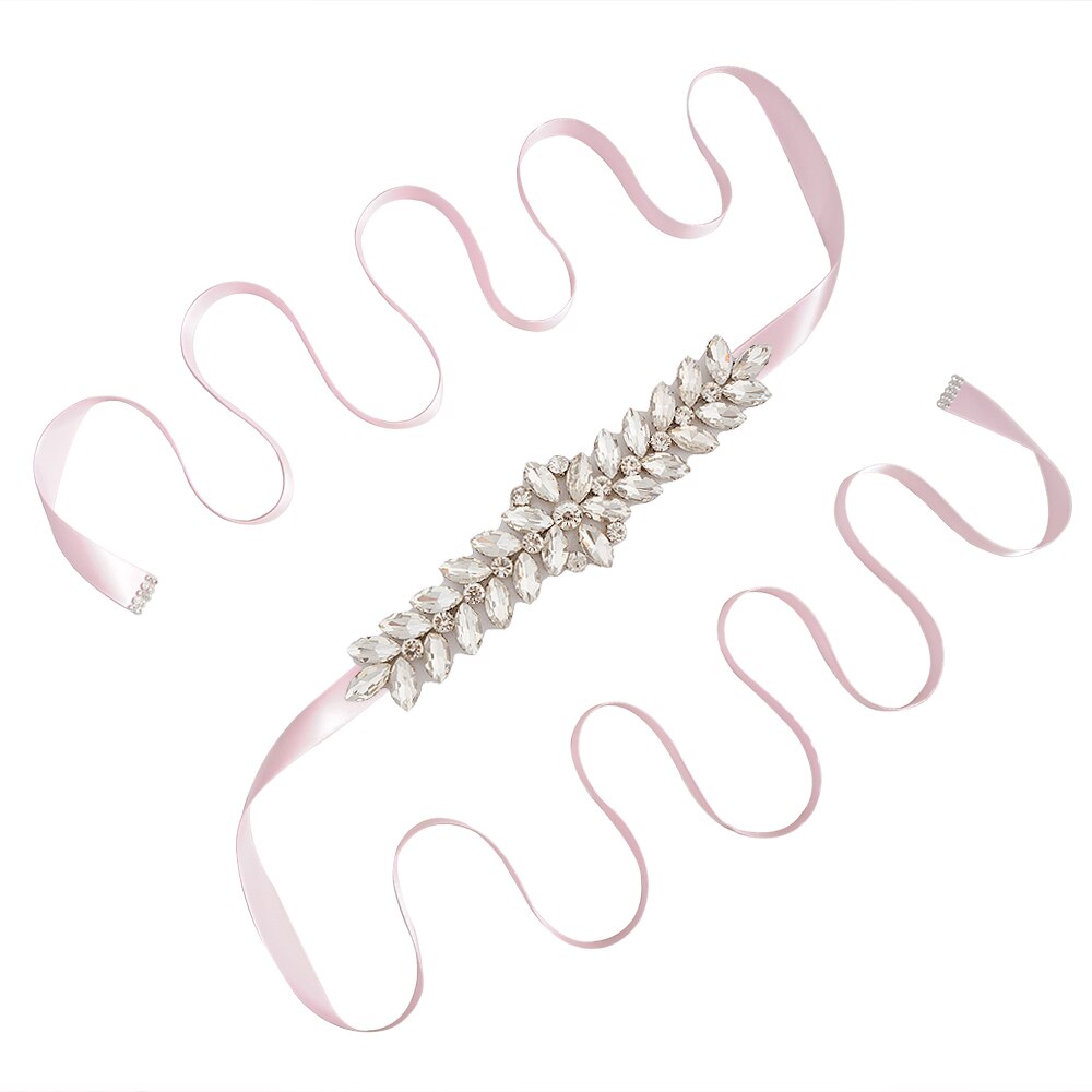 Trixy S69 Prachtige Strass Riem Bruiloft Riem Bruidsjurk Accessoires Huwelijk Bruids Sjerpen Bruiloft Bruids Riem Voor Bruiden: pink