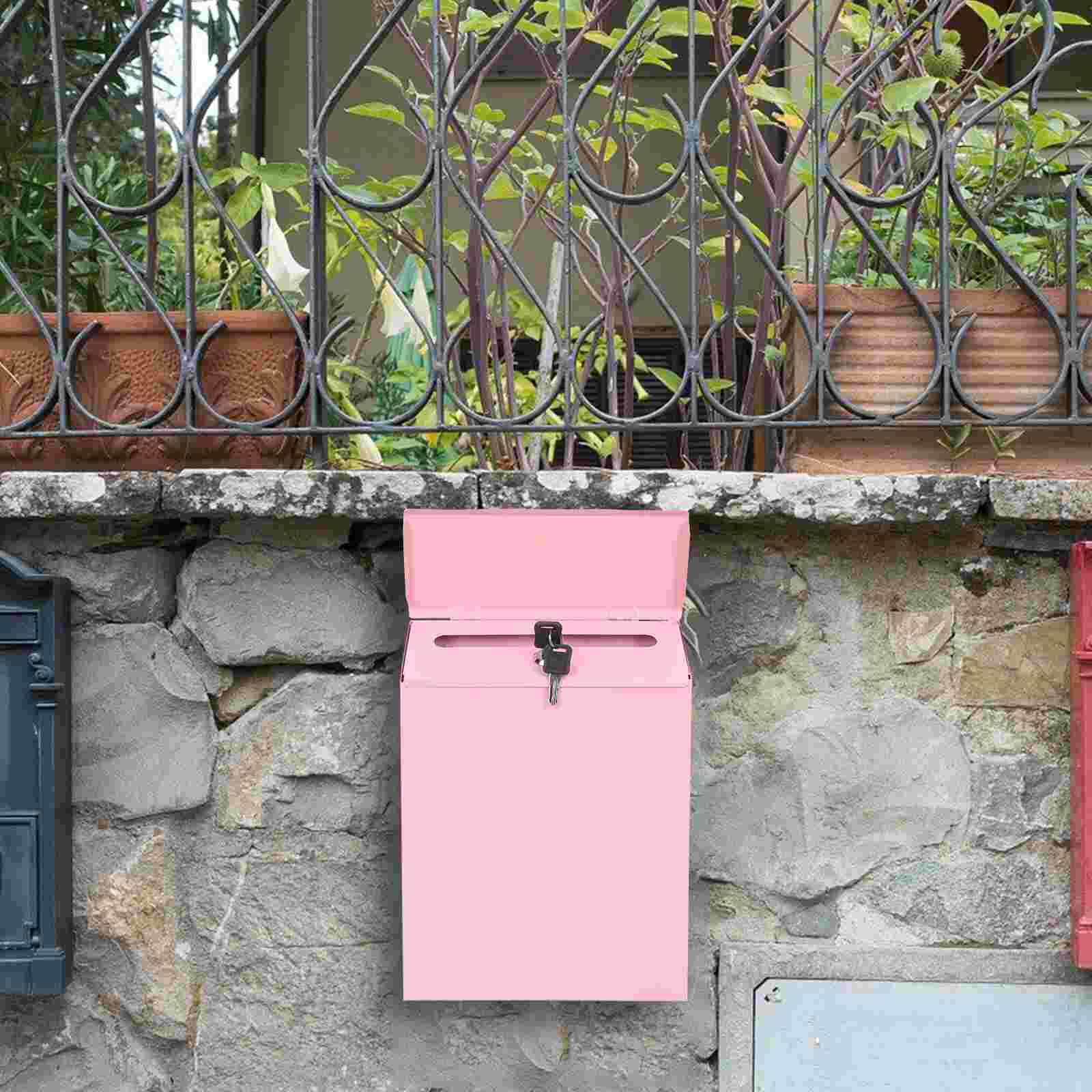 Household Letter Box Wall-mounted Mail Box Multi-function Box Letter Accessory