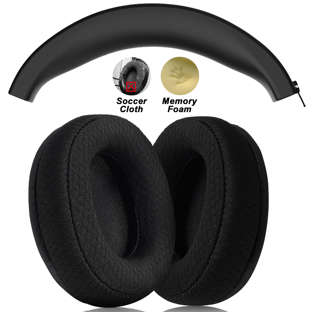 Reemplazo para SOUNDPEATS A6, almohadillas inalámbricas para diadema, almohadillas para auriculares, orejeras de proteína: Verde militar
