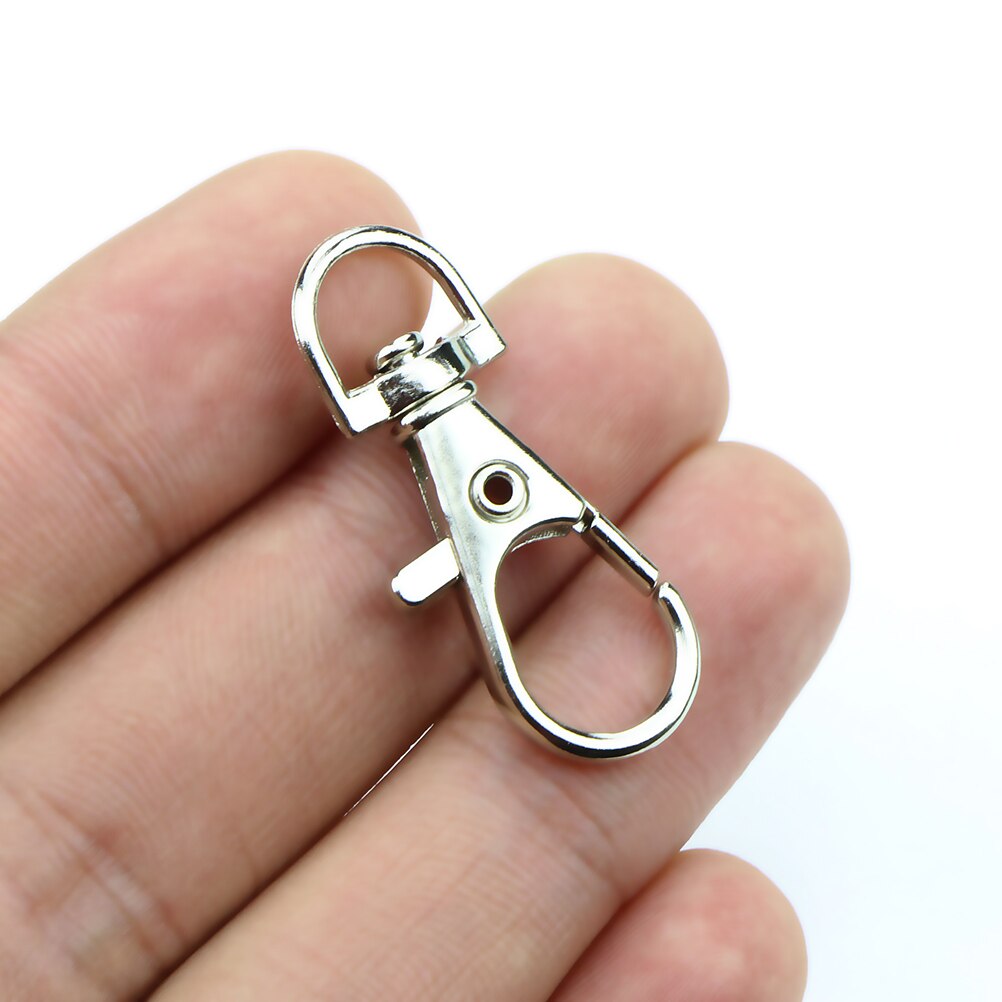 10pcs/pack Portable Metal Lanyard Hook Swivel Snap Lobster Clasp Clips For Bag Parts & Accessories