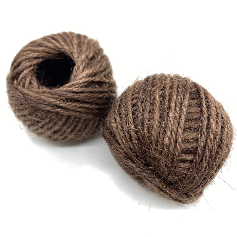 25Meter/roll Natural Hessian Burlap Jute Twine Rope for Wedding Party Decor Ribbon for DIY Party Craft Decorations: 14