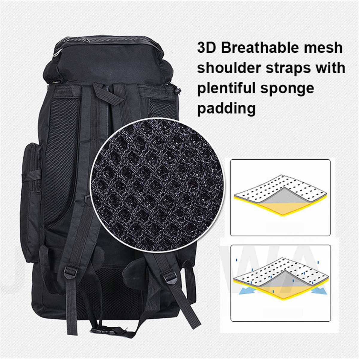 100L Waterdicht Klimmen Rugzak Rugzak Outdoor Sporttas Rugzak Camping Wandelen Rugzak Vrouwen/Mannen Trekking Bag