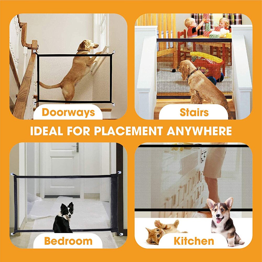 Domowe zwierzaki ogrodzenia dla psów zwierzę domowe izolowane schody sieciowe brama składana siatka kojec