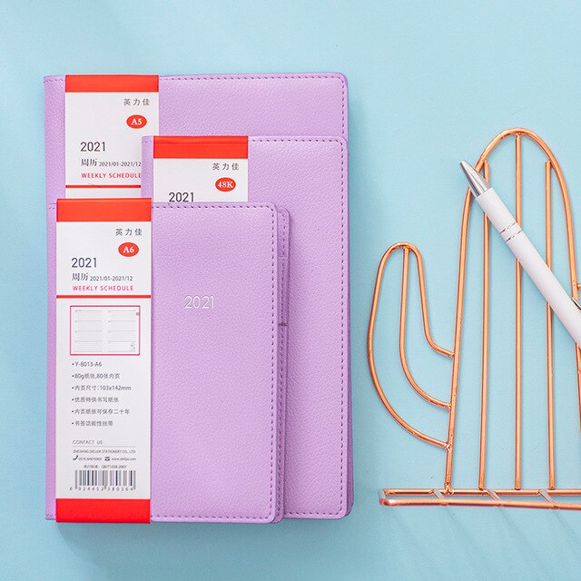 Agenda Dagelijks Wekelijks Maandelijkse Planner Notebook En Tijdschriften Draagbare A5 48K A6 Dagboek 365 Dagen Schema Notepad Briefpapier