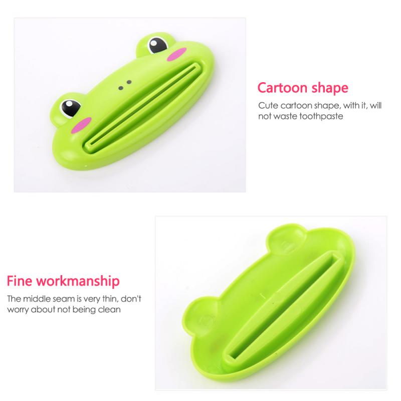 mignon Animal peinture presser dentifrice presser pâte distributeur rouleau support salle de bains outils ménagers