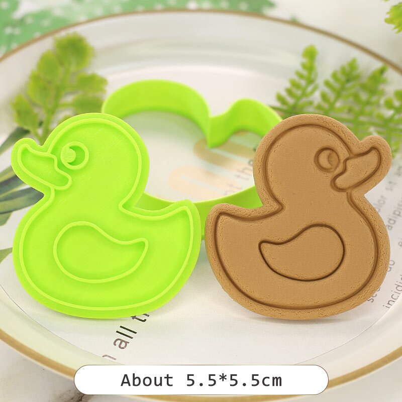 Cookie Cutter Biscuit Mold Cake Decoration Happy Birthday Baby Shower Cake Cookie Press Stamp Embosser Fondant Craft Cutter: 11(Random Color)