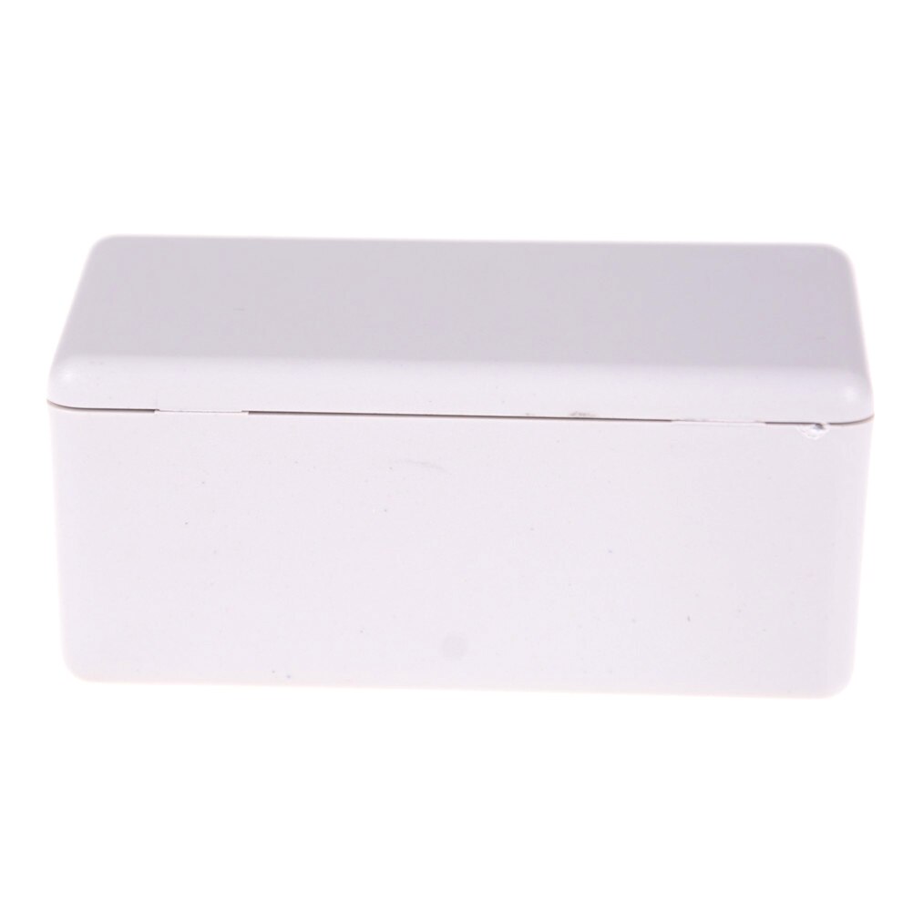 Caja de empalme eléctrica de plástico resistente al agua, caja de empalme blanca y negra de 60x36x25mm, de