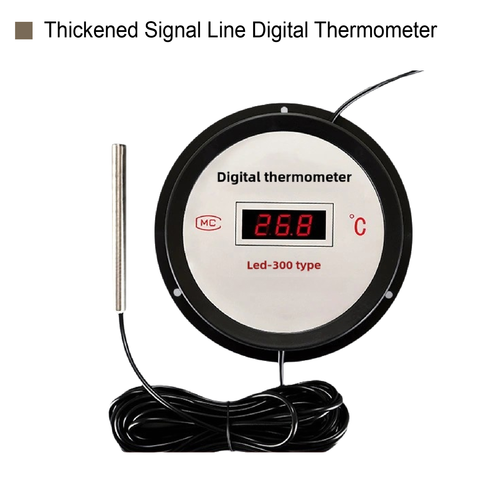 Digitale Thermometer met LCD Display Temperatuurmeter voor Keuken Voedsel en Lichaam