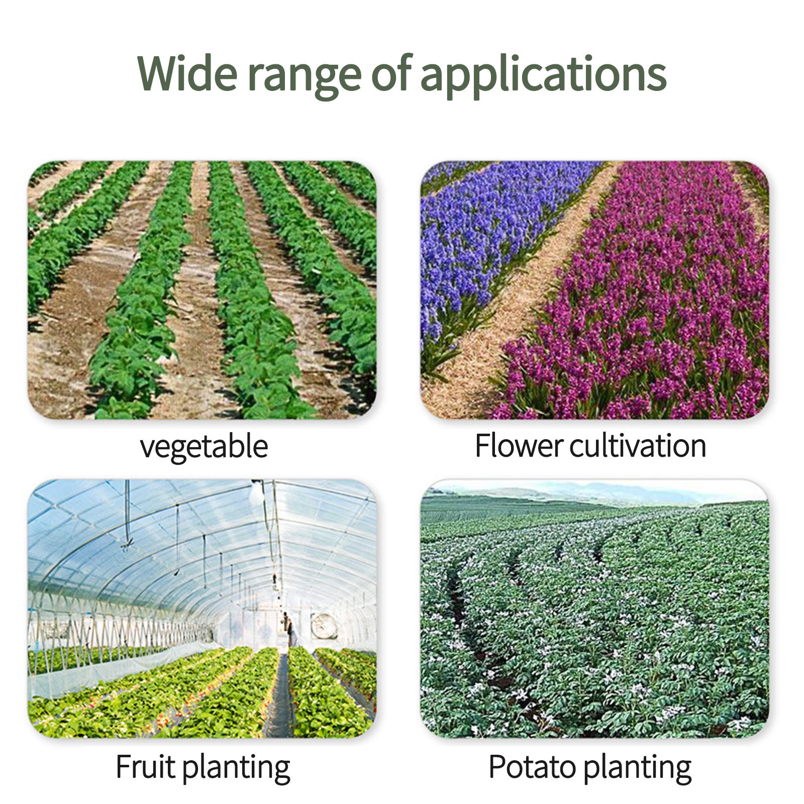 Agricultural Plastic Sheet Anti Grass Cloth Black Mulch Film Thickness Garden Weeding Control Fabric Degradable Weeding Cloth