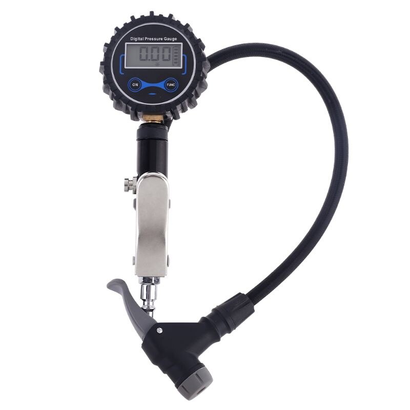 Digital Tire Inflator Pressure Gauge 200 PSI Air Chuck Heavy Duty Air Inflating