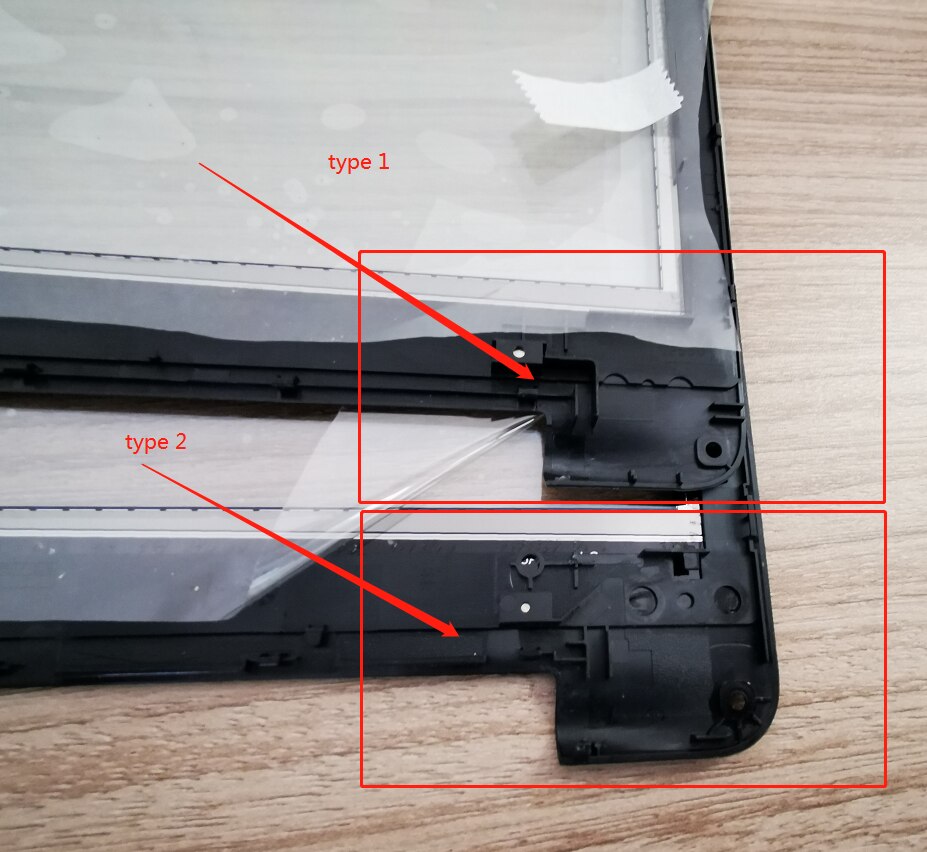 Cristal de la pantalla del digitalizador táctil de 15,6 "con el bisel del marco para Asus TP550 TP550L TP550LN FP-TPAY15611A-01X