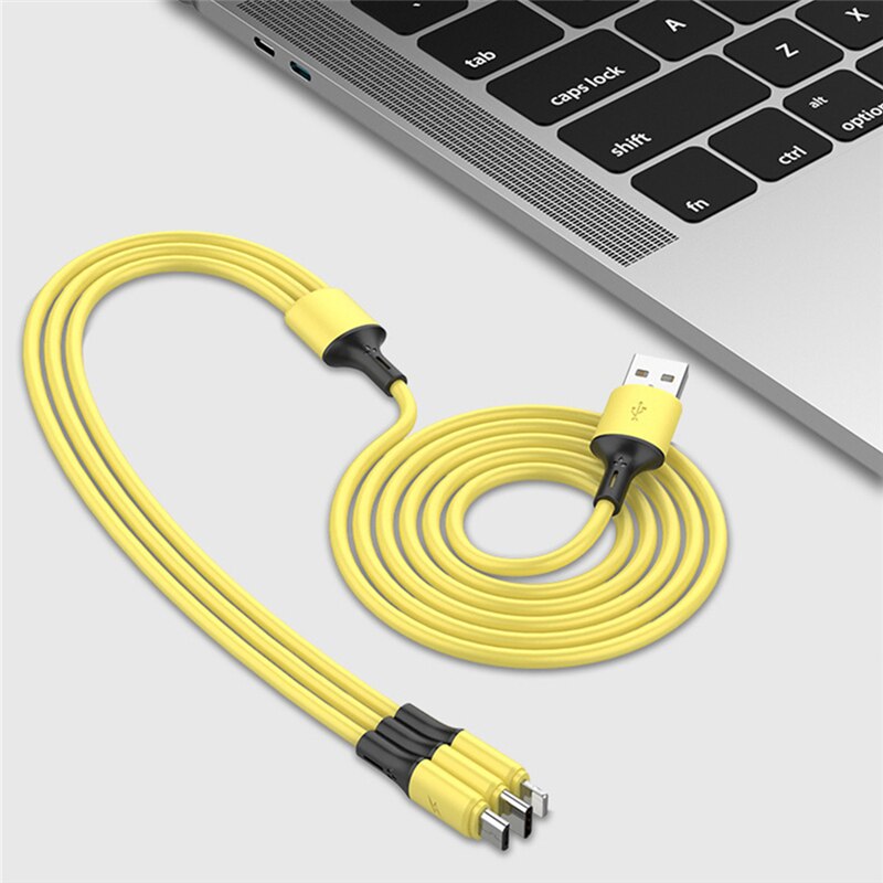 Uniwersalny kabel ładujący USB 3 w 1 dla iPhone 8 X XS Samsung LG Huawei Xiaomi OnePlus OPPO android telefon USB ładowarka kabel 1.2m