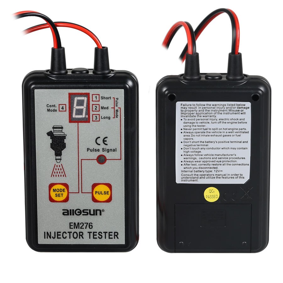 ALL SUN EM276 Injector Tester Fuel Injector 4 Pluse Modes Tester Powerful Fuel System Scan Tool EM276