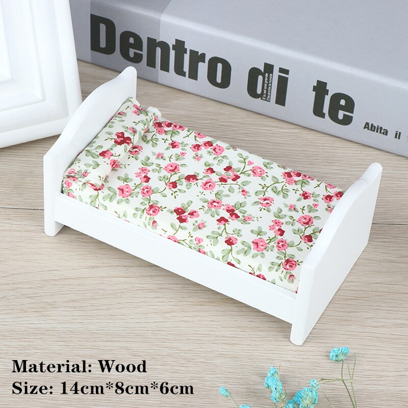 Nuovi Arrivi 1/12 Bilancia Dollhouse Mobili In Miniatura Da Letto Floreale Pastorale di Stile Classico Giochi di imitazione mobili Giocattolo Del Capretto Per Il bambino: C