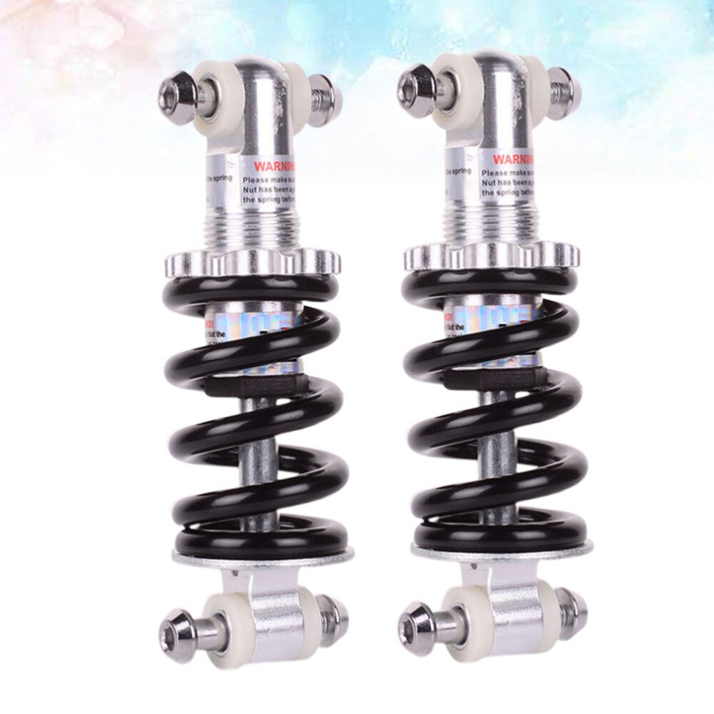 2pcs Rear Suspension Durable Rear Shock Rear Suspension Spring Shock Absorber for Mountain Bike