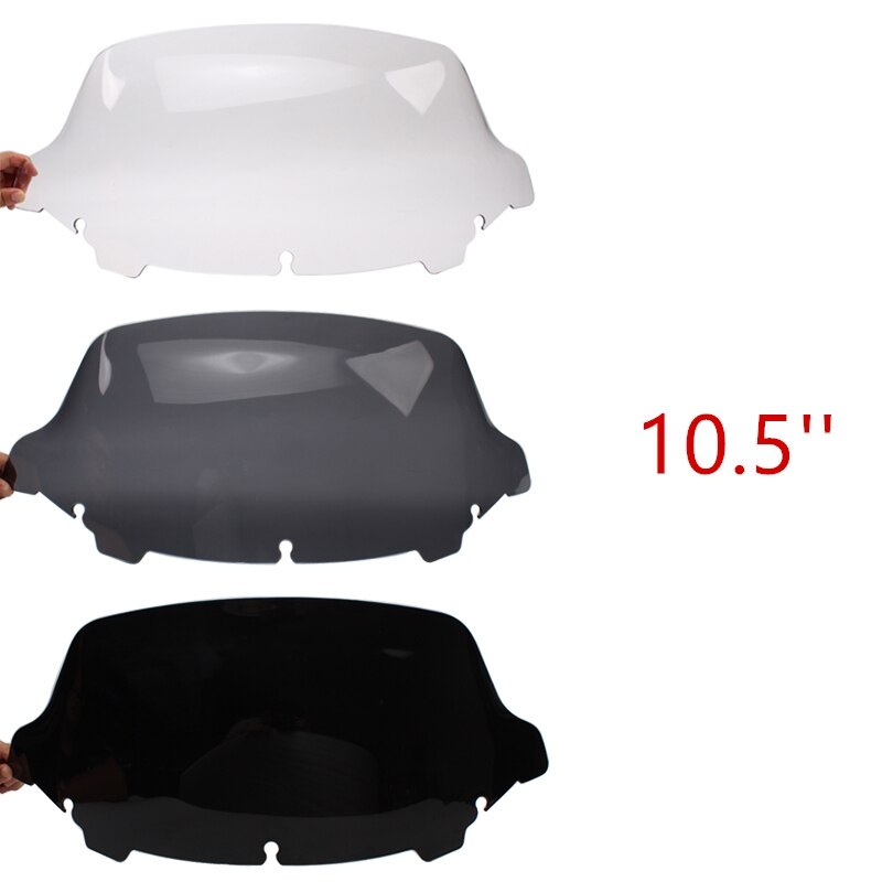 Pare-brise Harley Touring Electra Street Glide FLHX FLHT 14-16 | 4.5 "/7"/10.5 "noir/fumée/transparent Wave, pare-brise