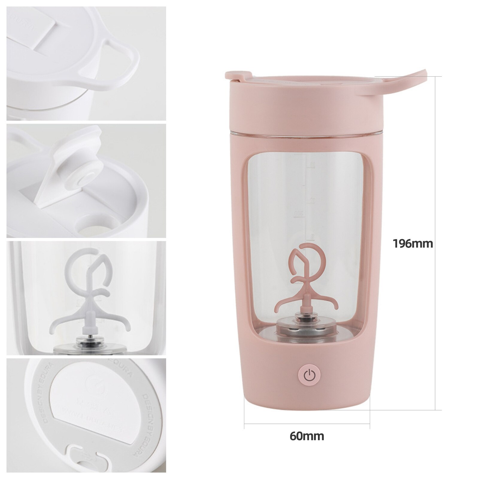 Machine à cocktail de protéines électrique, mélangeur de bouteilles, pour le sport, le fitness, les voyages en plein air, chargeur USB, 650ml