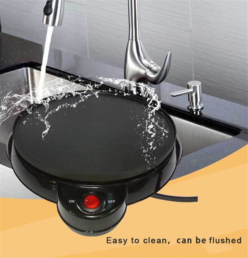 220V Electric Crepe Cooker Pizza Pancake Maker Machine Non-Stick Griddle Baking Pan Cake Machine Kitchen Cooking Tools Crepe