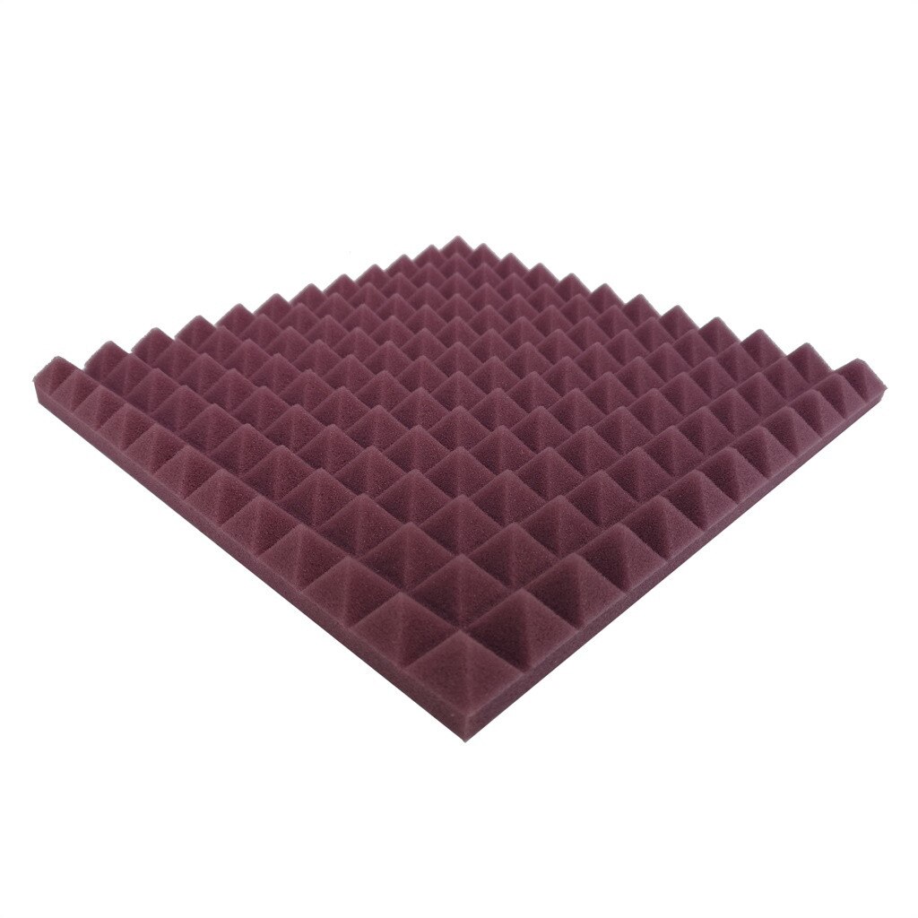 Panel aislante de sonido de espuma acústica, esponja de absorción de sonido para estudio Ktv, pegatinas coloridas de pared insonorizadas, 30x30x2,5 cm, 1 Uds.