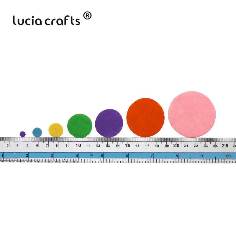 Lucia håndværk rund filt stofpuder tilbehør pletter cirkel filt puder, stof blomster tilbehør  b0408