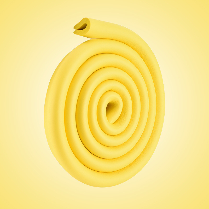 Baby Safety Desk Protector Edge Corner Guard Kids Protection Bumper Furniture Edge Anti-collision Strip with Double-sided Tape: Yellow