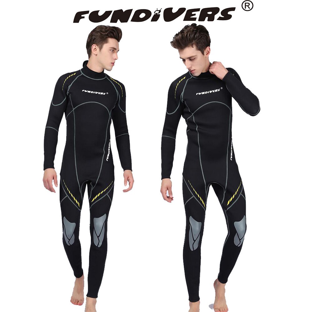 Men's 3mm Neoprene Wetsuit - Full Suit for Scuba Diving, Swimming, Surfing, Kayaking - Thermal Winter Warm Gear