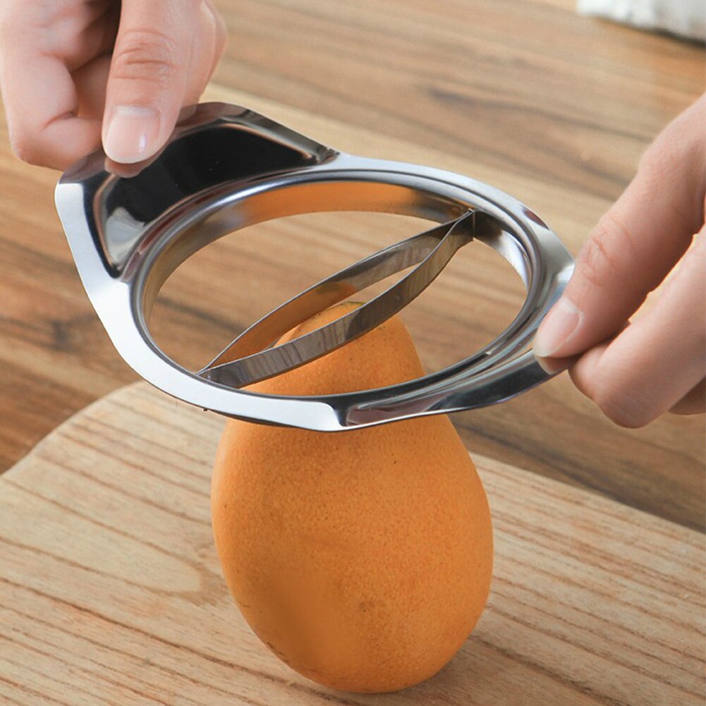 Shredder Peach Fruit Splitter Anti Rolling Sharp Home Kitchen Peeler Corer Stainless Steel Separating Slicer Cutting
