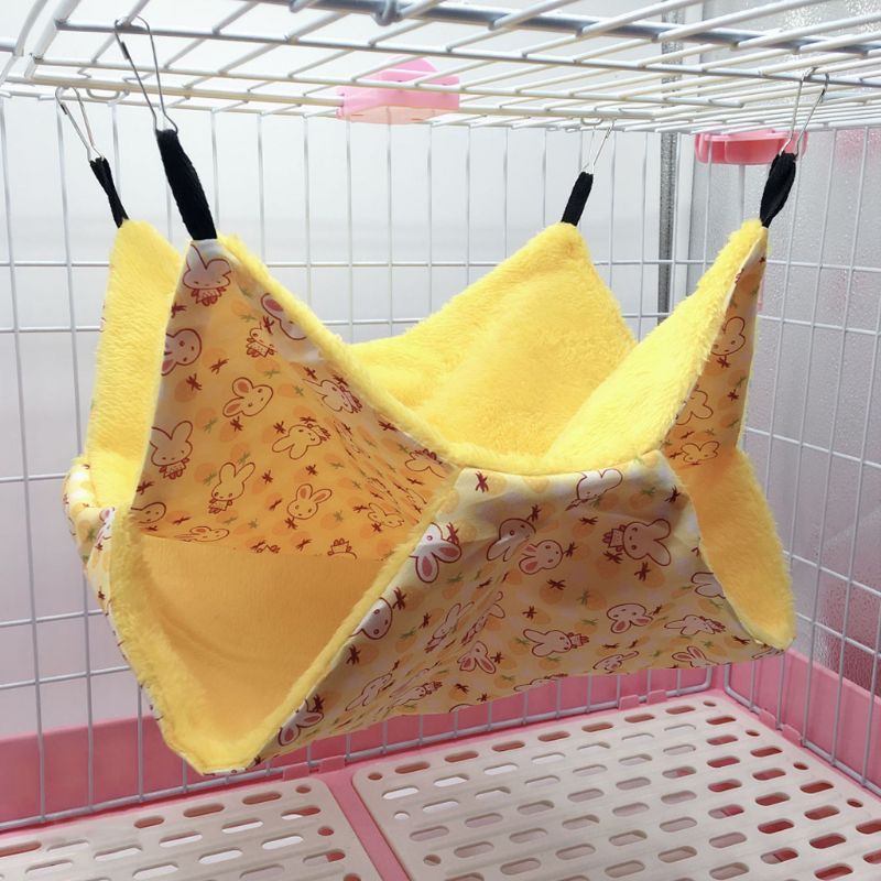 Hamac Tunnel pour petits animaux, lit-balançoire, nid de couchage, furet de Rat, jouet Cage, hiver