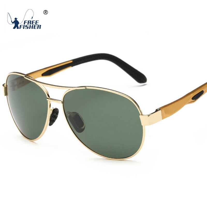 Free Fisher-gafas de sol polarizadas de Metal para hombre, lentes de sol polarizadas para deportes al aire libre, conducir, gafas de pesca
