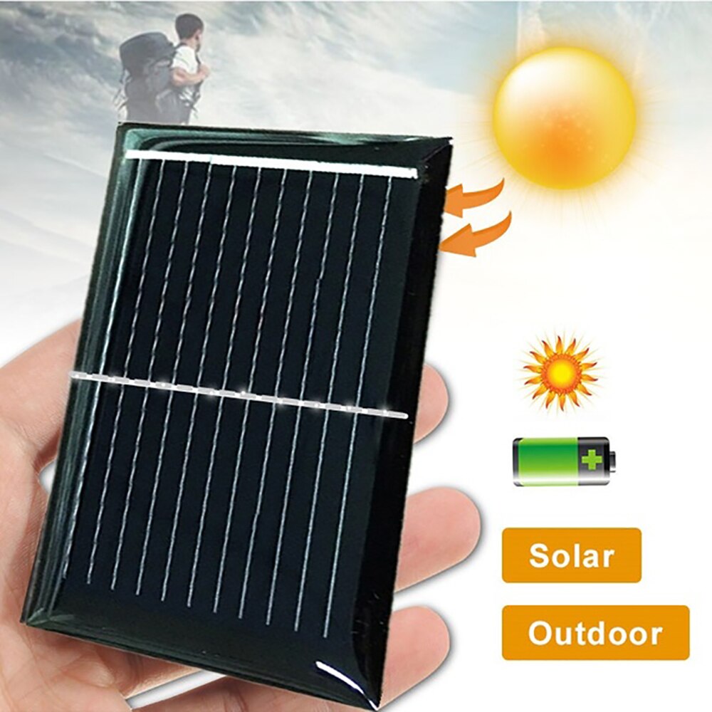 1W/2/4/6/8/50/100 Uds Panel Solar placa solar 5V portátil Mini celda solar DIY módulo monocristalino batería cargadores de teléfono de la ciencia