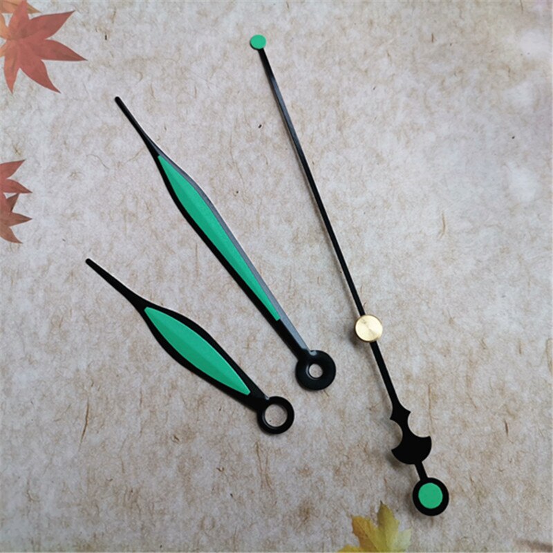 50 juegos de agujas de Metal para reloj, herramientas de bricolaje noctilucentes, agujas de Metal para reloj de cuarzo