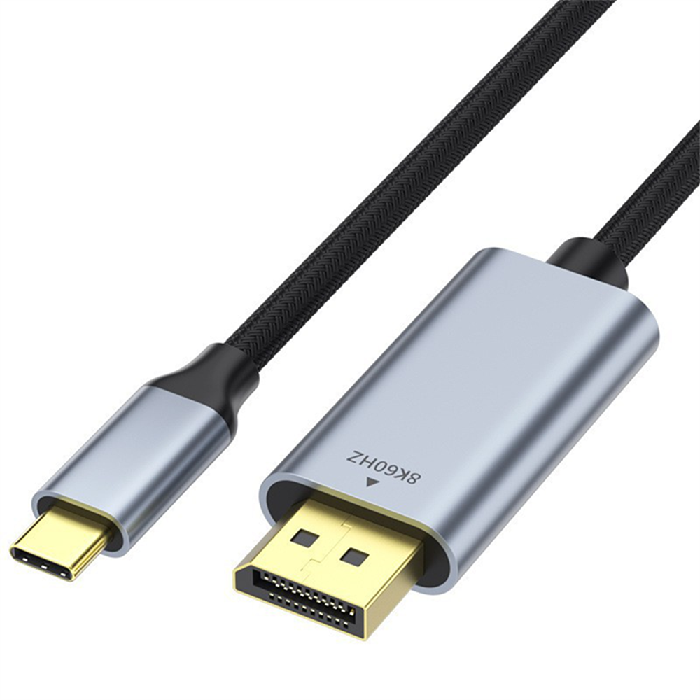 Vothoon Kabel USB C do DisplayPort 1.4 8K@60Hz 4K@120Hz Aluminiowy kabel USB typu C do DP do laptopów Home Office: 1.5 m
