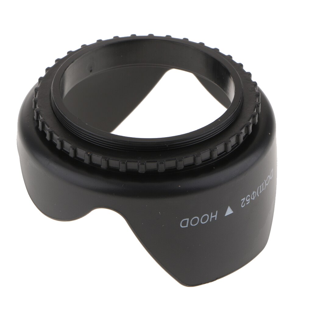 52 Mm Schroef Mount Omkeerbare Tulip Flower Crown Petal Vormige Camera Zonnekap