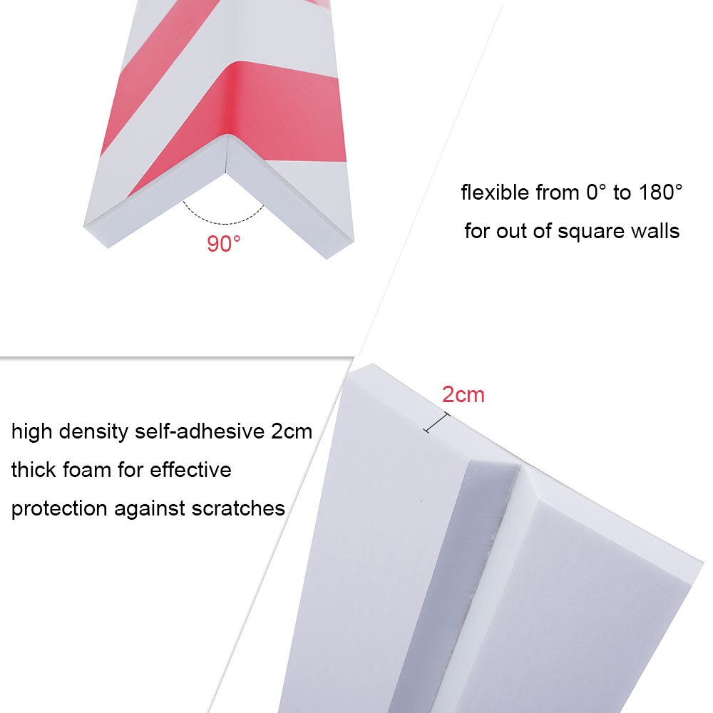 Garage Wall Protector Foam Wall Corner Guard for Parking Garage-Wall Edge Protector Protect Your Car Anti Scratch Adhesive Foam